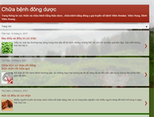Tablet Screenshot of chuabenhdongduoc.com